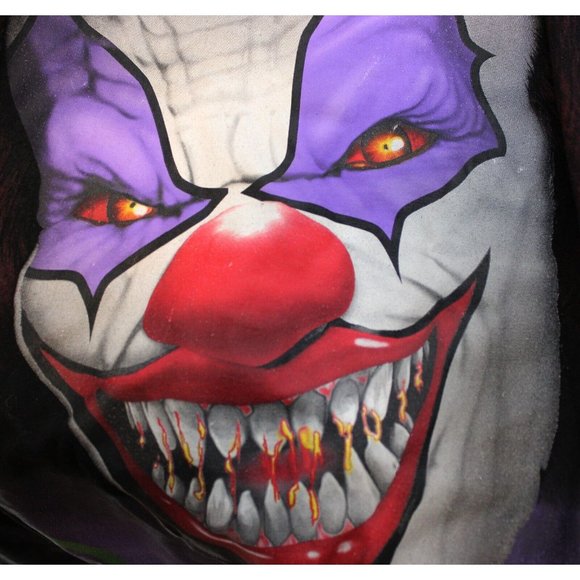 Way To Celebrate Halloween Creepy Scary Clown Smiling Graphic T-Shirt sz 42/44 L - Picture 2 of 6